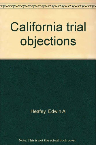 california objection to trial subpoena